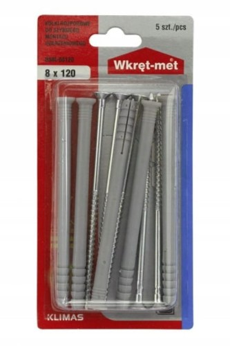 Kołki rozporowe uniwersalne 8x120mm 5szt