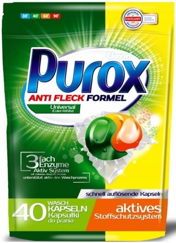 Kapsułki do prania tkanin 40 szt uniwersalne 