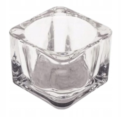 Świecznik szklany na tealight 4cm