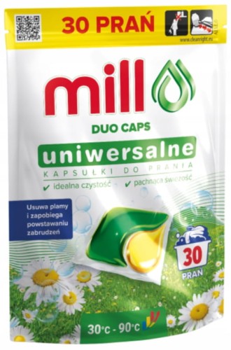 Kapsułki do prania koloru i białego 30 szt uniwersalne