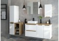Szafka łazienkowa z lustrem wisząca biała 60 cm Multi Glass