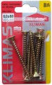 Wkręty hartowane do drewna 6x60mm 8szt PZ3 złote