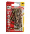 Wkręty hartowane do drewna 5x35mm 18szt PZ2 złote