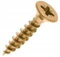 Wkręty hartowane do drewna 3x12mm 65szt PZ2 złote