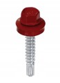 Wkręt farmerski 4,8x35mm 20szt łeb sześciokątny czerwony