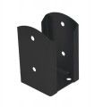 Podstawa słupa przykręcana 91x150x2,0mm czarna