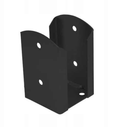 Podstawa słupa przykręcana 91x150x2,0mm czarna