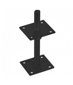 Podstawa słupa M24 100x250x4mm czarna