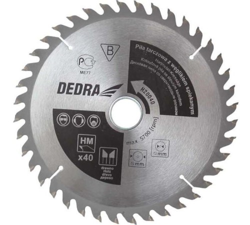 Tarcza do cięcia drewna 210x30x1,3x1,8mm 40z węglik 