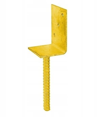 Podstawa słupa przykręcana złota 84x130x90x5mm