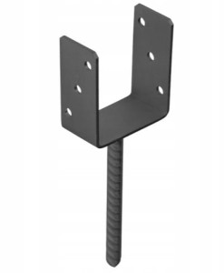 Podstawa słupa kotwa antracyt 91x120x60mm 