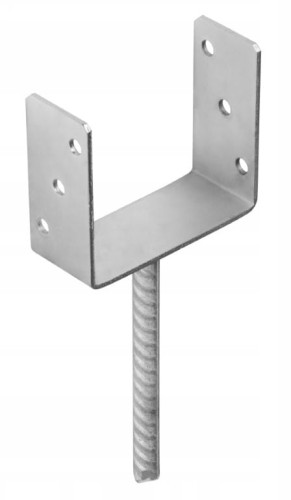 Podstawa słupa kotwa 141x120x60mm do wmurowania ocynk