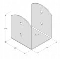 Podstawa słupa przykręcana do betonu kotwa 101x101x123 mm