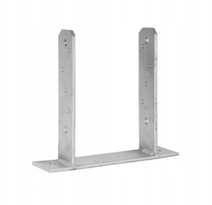 Podstawa słupa przykręcana do betonu ocynkowana 75x200 mm