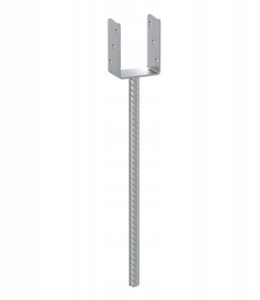 Podstawa słupa kotwa ocynkowana 121x628x124mm 