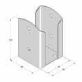 Podstawa słupa 92x150x2,0mm cynk galwaniczny