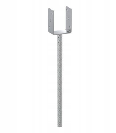 Podstawa słupa kotwa ocynkowana 121x624x124mm 