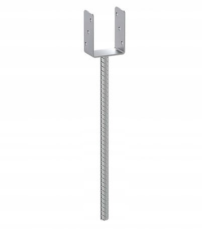 Podstawa słupa kotwa ocynkowana 141x624x12mm