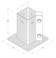 Podstawa słupa 77x150mm ocynkowana kotwa