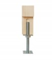 Podstawa słupa regulowana M24 110x250x4mm ocynk