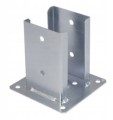 Podstawa słupa przykręcana do betonu 102x150x2,5mm