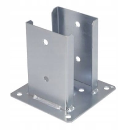 Podstawa słupa przykręcana do betonu 102x150x2,5mm 