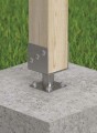 Podstawa słupa regulowana 121x121x163mm ocynkowana