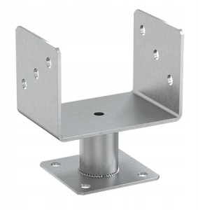 Podstawa słupa przykręcana do betonu 141x141x163mm