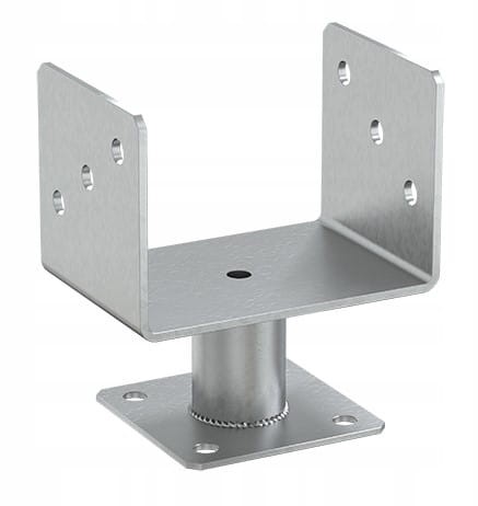 Podstawa słupa przykręcana do betonu 141x141x163mm