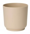 Osłonka matowa na kwiaty beżowa plastikowa ECO RECYCLED Satina 15x14,9 cm
