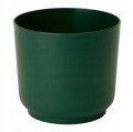 Osłonka plastikowa ciemnozielona matowa na kwiaty Satina 15x14,9 cm
