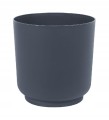 Osłonka plastikowa antracyt matowa na kwiaty Satina 17x16,8 cm