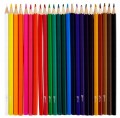 Kredki ołówkowe 18 cm + temperówka zestaw 24 sztuki w tubie