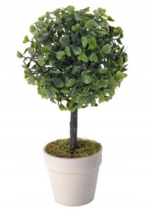 Roślina ozdobna sztuczna bukszpan w doniczce 23 cm