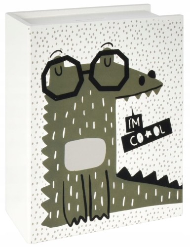 Skarbonka na pieniądze dla dzieci w kształcie książki 18x15 cm