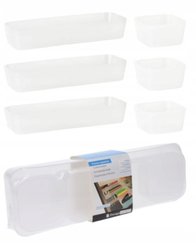 Organizer do szuflady zestaw 7 elementów wkład modułowy