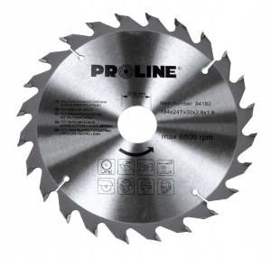 Piła tarczowa z węglikiem spiekanym do drewna 140mm 24 zęby Proline