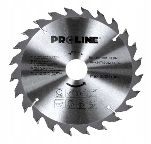 Piła tarczowa z węglikiem spiekanym do drewna 140mm 24 zęby Proline