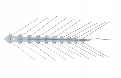 Kolce odstraszające ptaki trzy rzędy nierdzewne 1,25 m