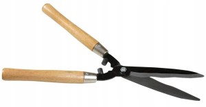 Nożyce ogrodowe do żywopłotu ręczne ostrze faliste 20 cm