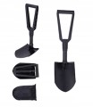 Łopata saperka składana + pokrowiec 59 cm czarna metalowa