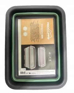 Miska składana turystyczna silikonowa 37,5x27,5x12 cm