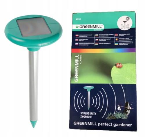 Odstraszacz na krety solarny skuteczny zasięg 650m2