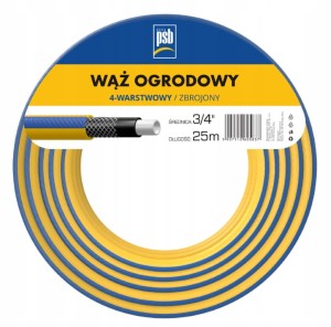 Wąż ogrodowy 4 warstwowy 3/4 25 m wytrzymały zbrojony