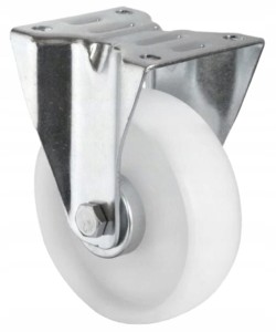 Zestaw kołowy stały plastikowy 100 mm łożysko wałeczkowe