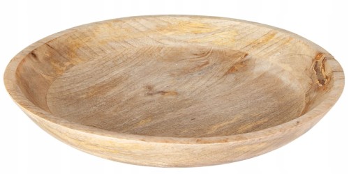 Półmisek drewniany okrągły misa dekoracyjna 40x7 cm