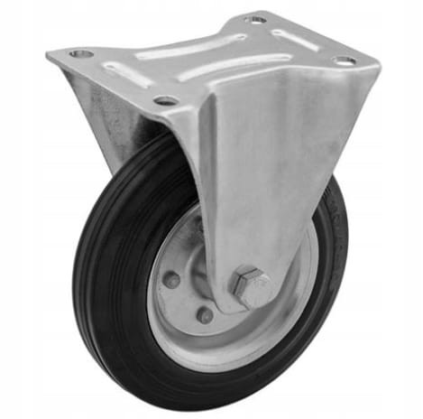 Zestaw stały koło stałe stalowo-gumowe o średnicy 160mm