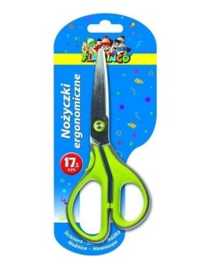 Nożyczki metalowe ergonomiczne 17,5 cm wyprofilowane stal nierdzewna