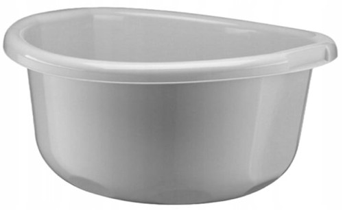 Miska plastikowa okrągła 11 l szara uniwersalna