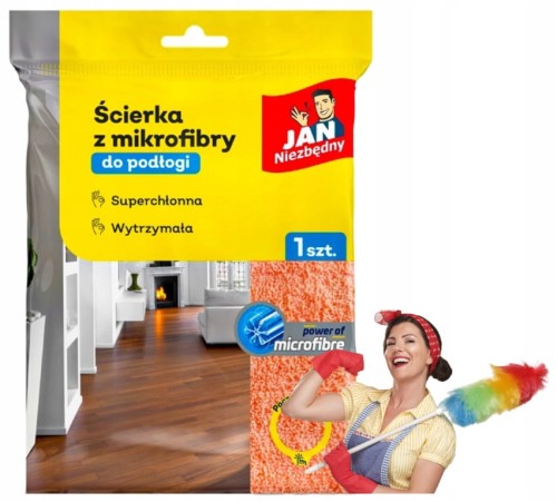 Jan Niezbędny ściereczka z mikrofibry do podłogi 1 szt super chłonna